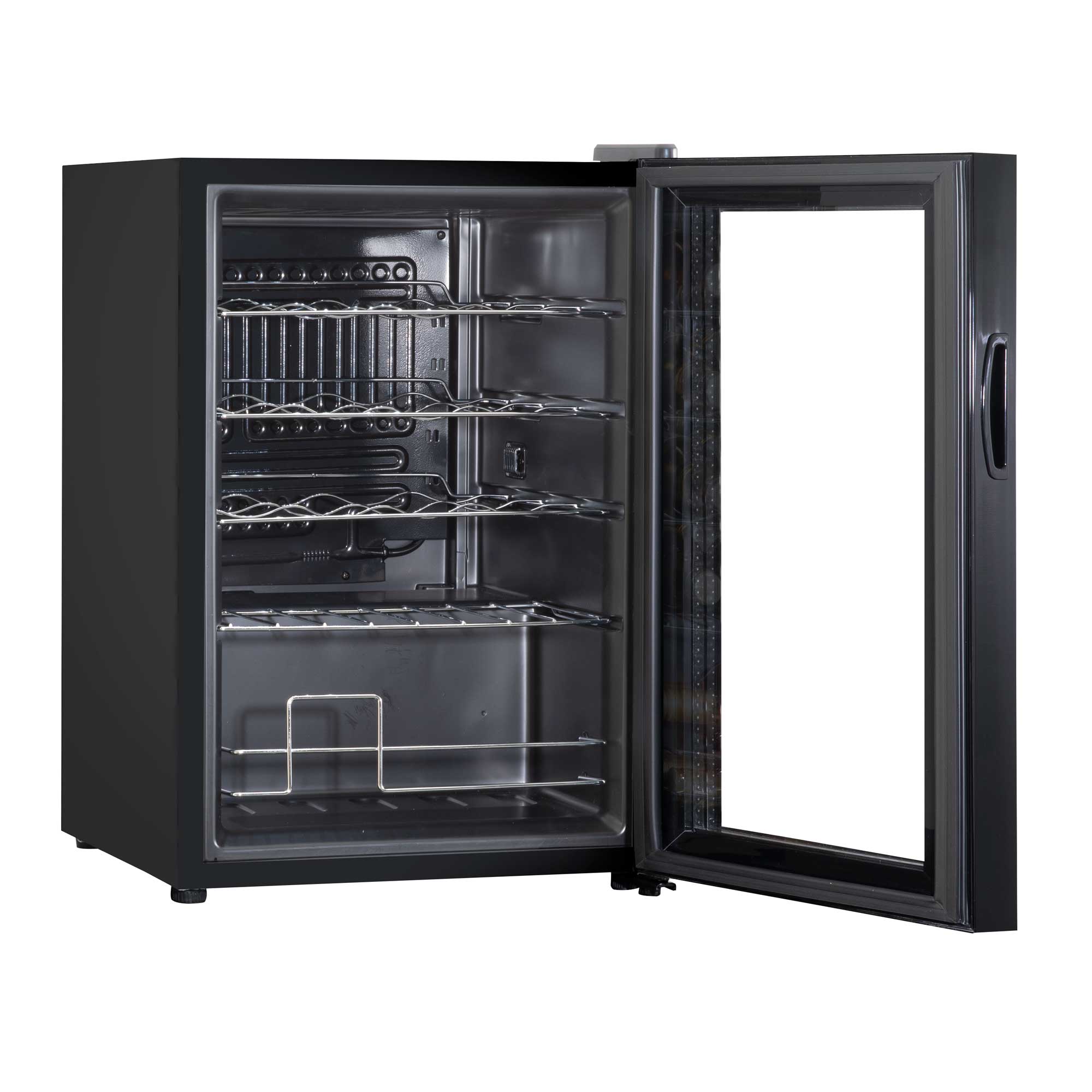 Baridi 20 Bottle Wine Cooler Refrigerator - Digital Touch Screen Control, LED Interior Lighting, Freestanding Black Wine Fridge for Home, Kitchen, Bar, or Restaurant Use