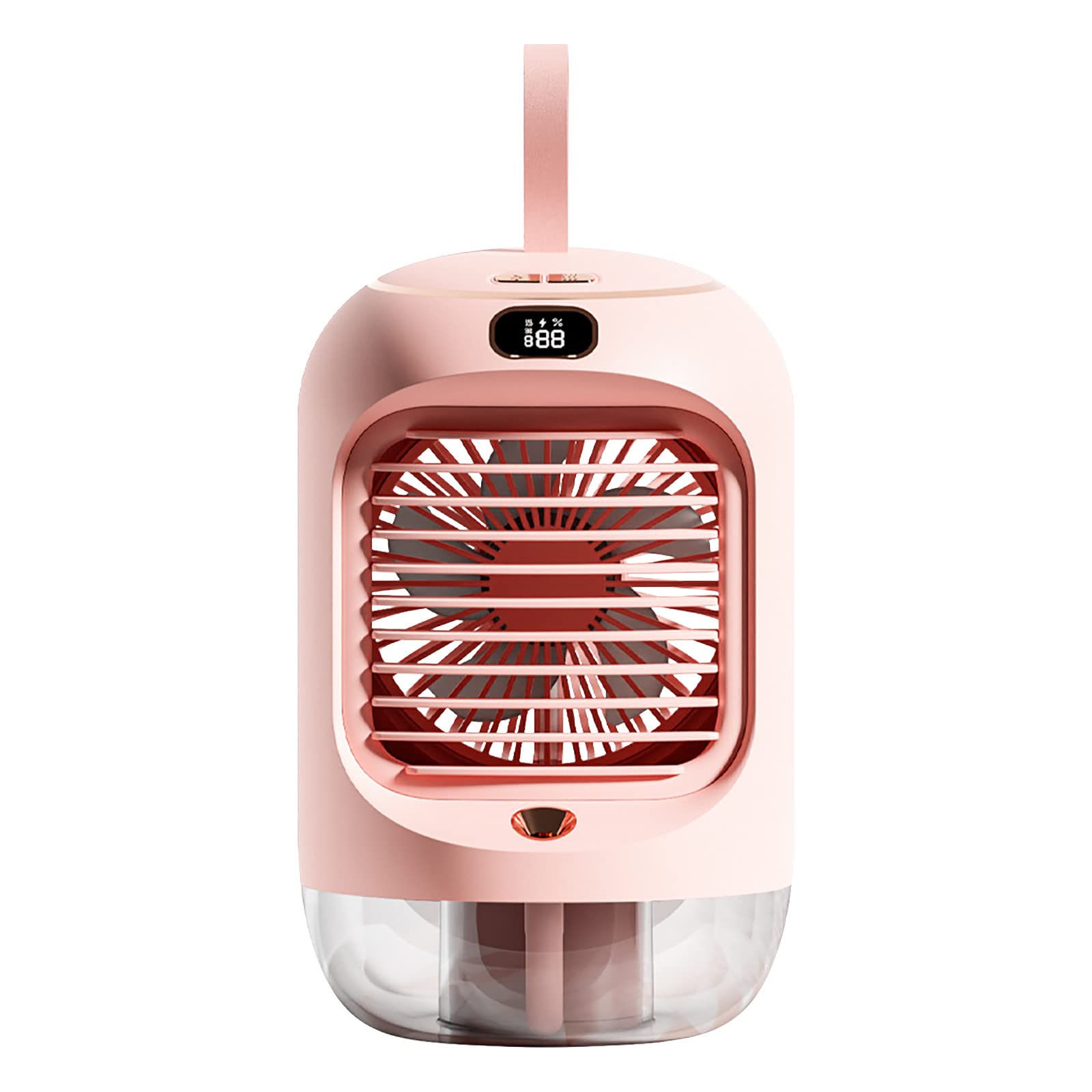 Portable Air Conditioner Fan - 3 Speed Evaporative Air Cooler with Humidifier for Small Rooms, Bedroom, Home & Office - Compact Personal Cooling Fan (Pink) | Perfect for Summer, Hot Weather & Indoor Use