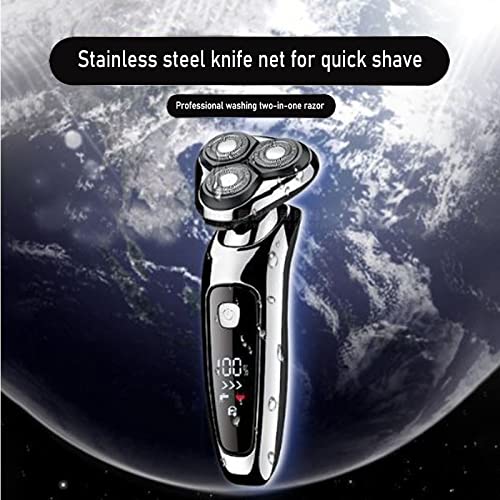 Men's Electric Razor - 2-in-1 Wet & Dry Shaver with Rotary Heads, USB Rechargeable Beard Trimmer & Grooming Kit for Smooth Shaving at Home or Travel | Perfect for Daily Use, Business Trips & Grooming Gifts
