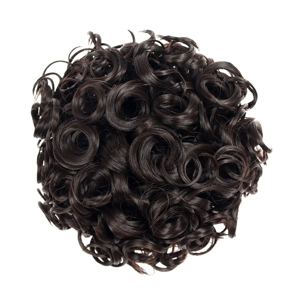 KIS Hair Bun Extensions for Women - Artificial Hair Buns, Messy Bun Scrunchies & Rubber Bands (MD-3 NB) | Perfect for Updos, Ponytails & Everyday Hairstyles