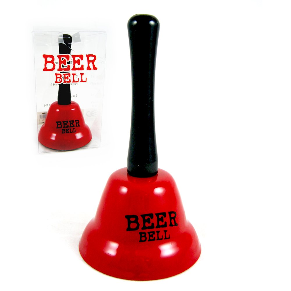 Fun Ring Beer Bell - Novelty Gag Desk & Kitchen Bar Counter Top Service Call Bell - Perfect for Parties, Restaurants & Home Use