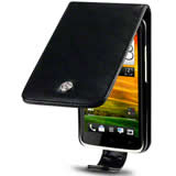 HTC One X Flip Cover Case - Premium PU Leather Protective Case with Magnetic Closure for HTC One X - Perfect for Work, Travel & Daily Use