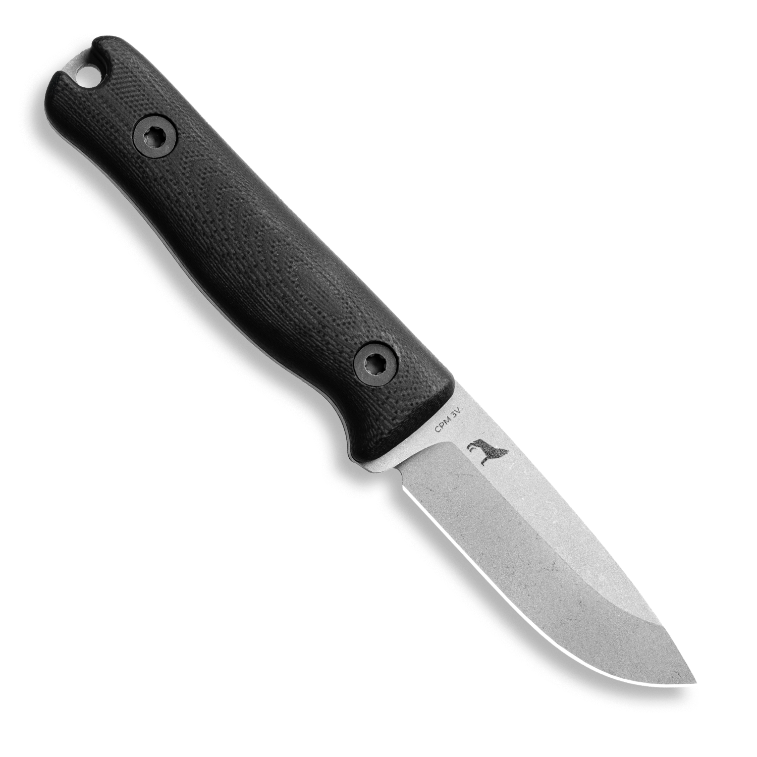 F3 EDC Fixed Blade Knife - CPM 3V Steel, Matte Stonewash Finish, Black G10 Handle - Perfect for Outdoor Camping, Hunting, Survival & Everyday Carry