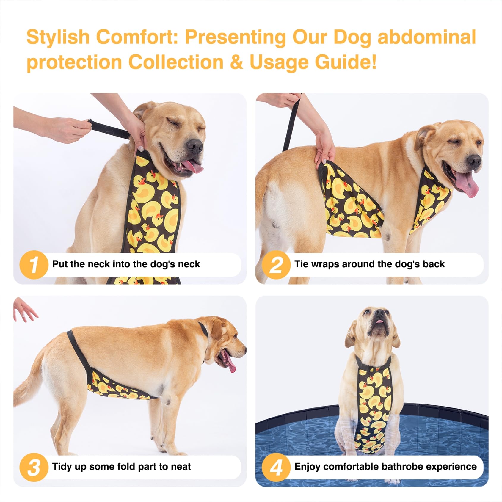 LovinPet Large Dog Belly Cover - Washable Dog Belly Wrap & Recovery Suit for Post-Surgery Protection | Abdominal Protective Clothing for Dogs | Ideal for Spay/Neuter Recovery, Wound Care, and Post-Operative Comfort