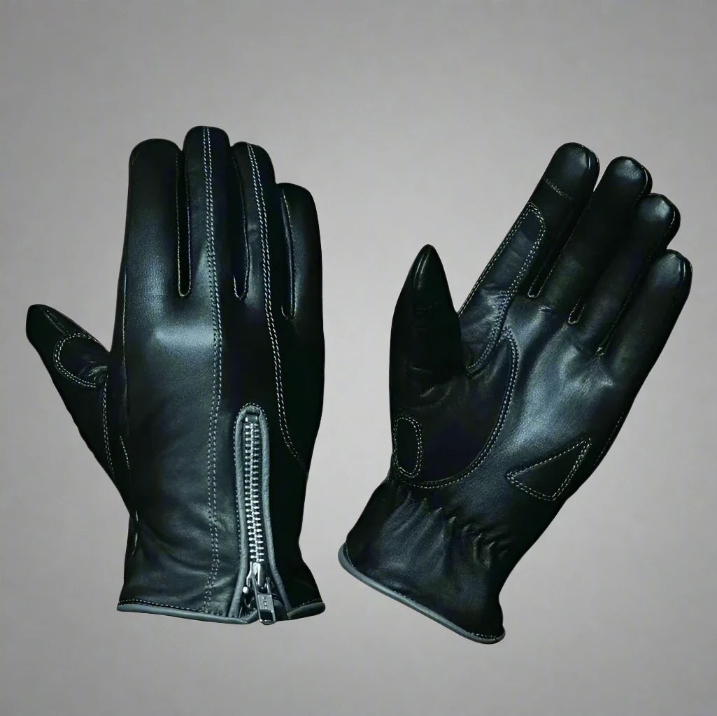 Open Road Women's Genuine Leather Motorcycle Gloves - Touchscreen Compatible, Breathable & Protective for Riding, Cruising & Outdoor Adventures