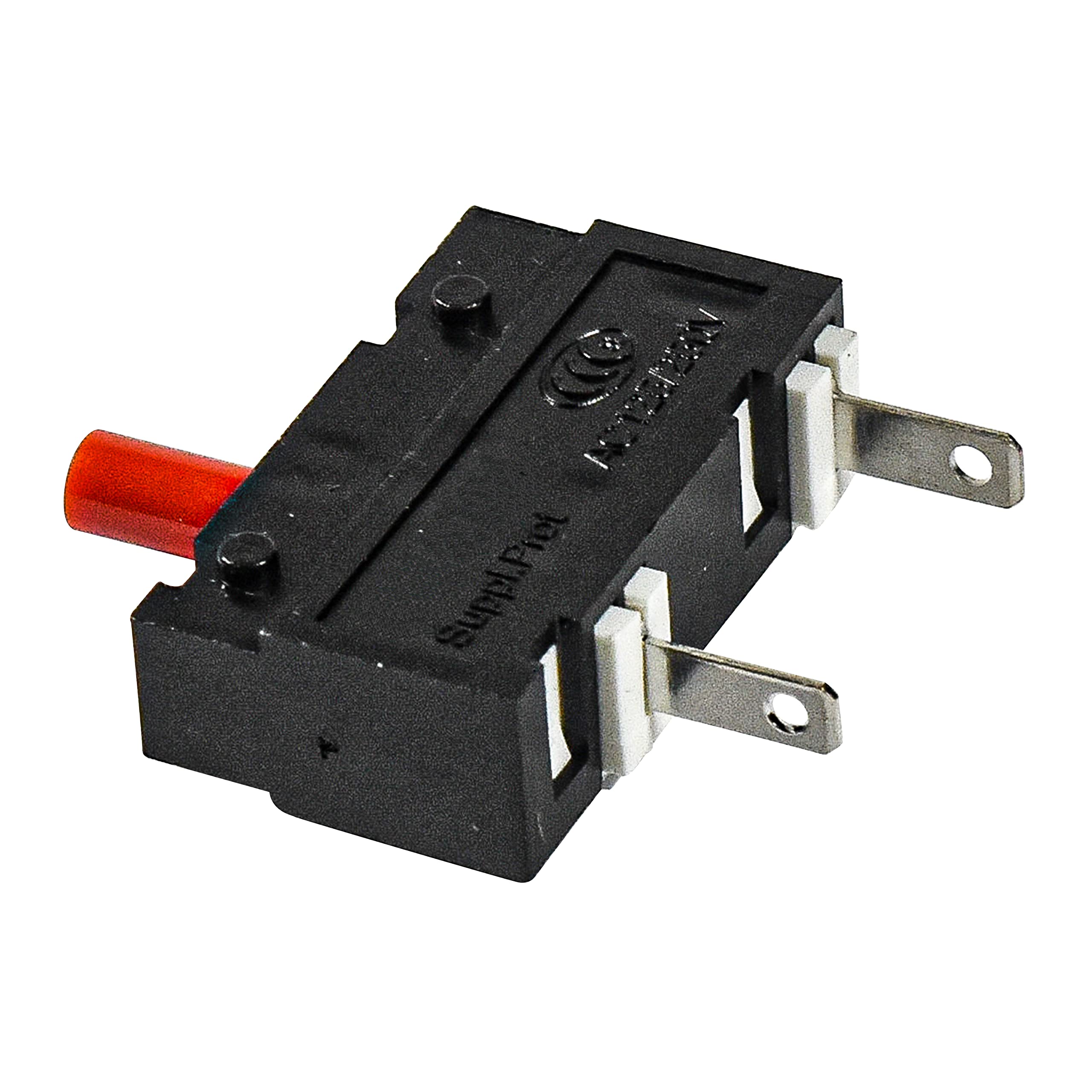 HQRP 2-Pack Push-to-Reset Thermal Circuit Breaker Switch 91-Series - 125VAC 250VAC 50VDC 2.5A UL Listed - Compatible with Motor Equipment, Blender, Garbage Disposal, Vacuum Cleaner, Coffee Grinder - Perfect for Home Appliances and Power Tools Protection