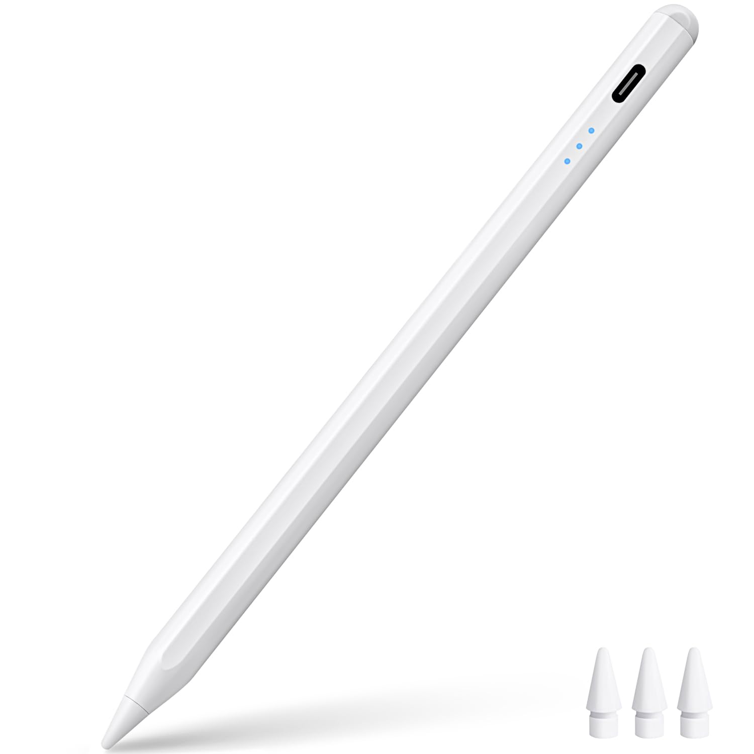 Premium Magnetic Stylus Pen for iPad (2018-2023 Models) - Apple Pencil Alternative with Tilt Sensor & Palm Rejection - Compatible with iPad 6-10, iPad Mini 5/6, iPad Air 3-5, iPad Pro 11