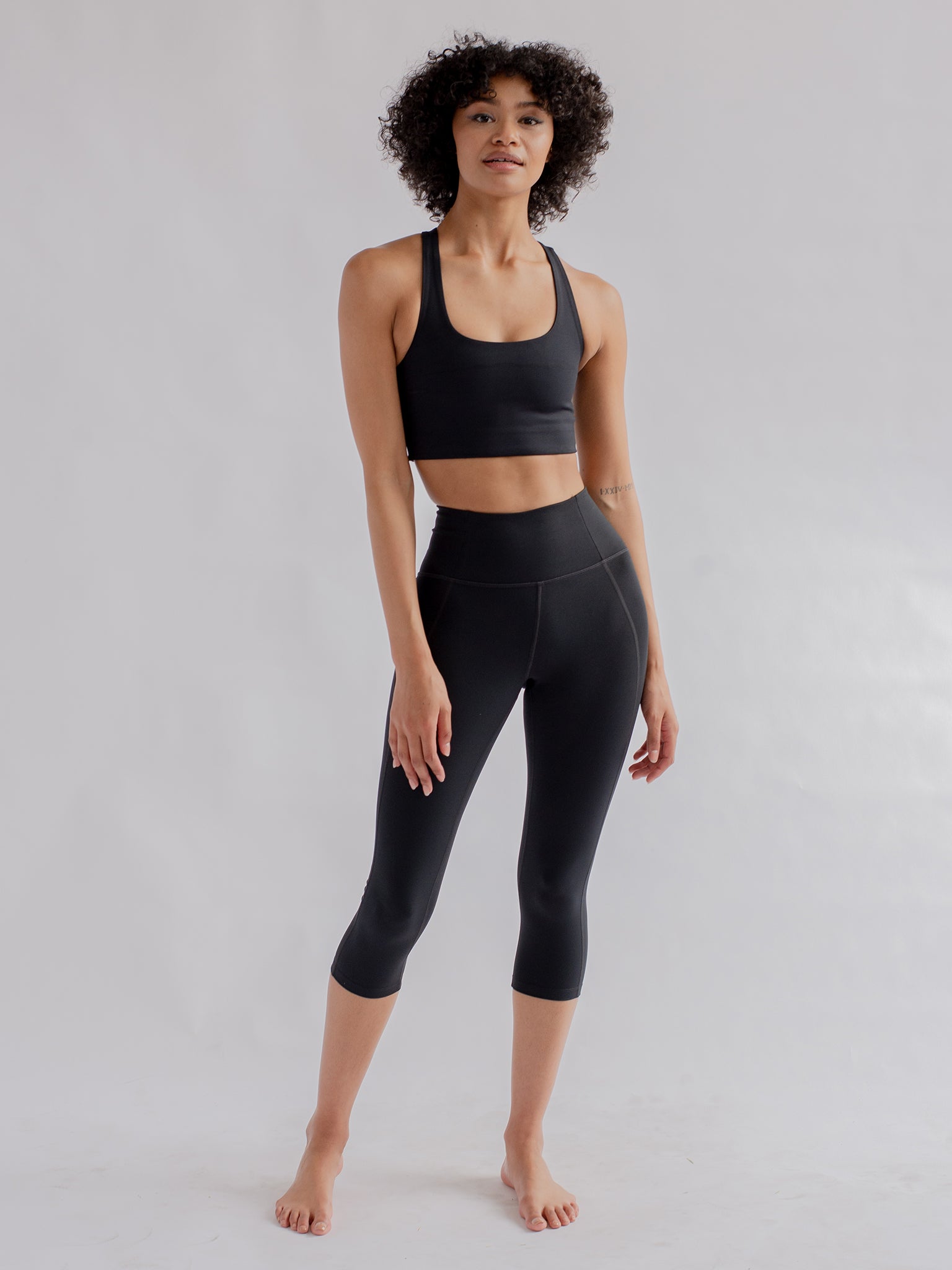 Girlfriend Collective High Waist Compressive Capri Leggings - Workout, Yoga & Running Activewear for Women