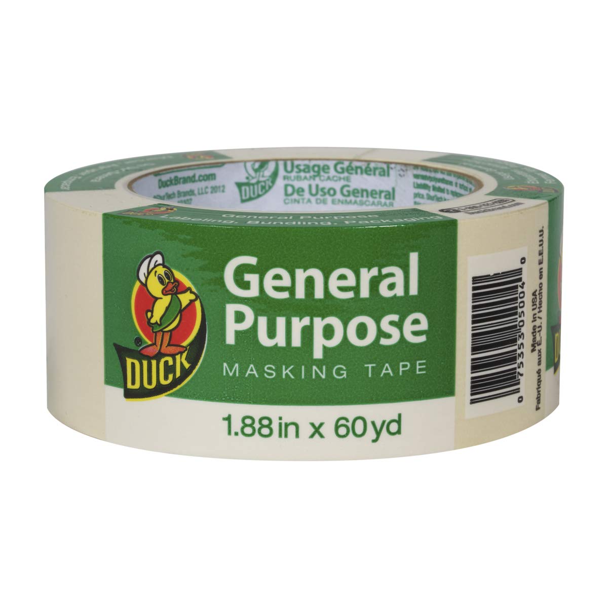 Duck Brand 284368 General Purpose Masking Tape, 1.88