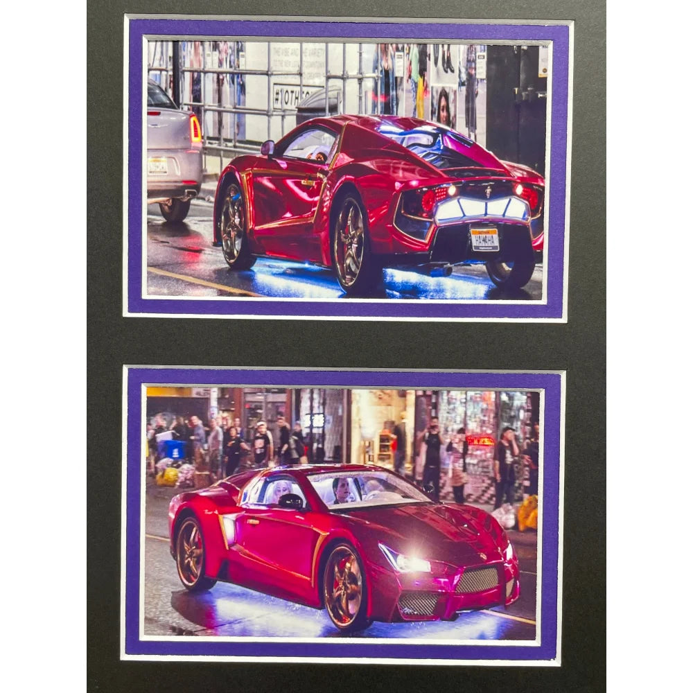 Jared Leto Autographed Suicide Squad Joker 11x14 Photo - Framed Collage with License Plate & JSA COA - Perfect for DC Fans, Movie Memorabilia Collectors & Home Theater Decor