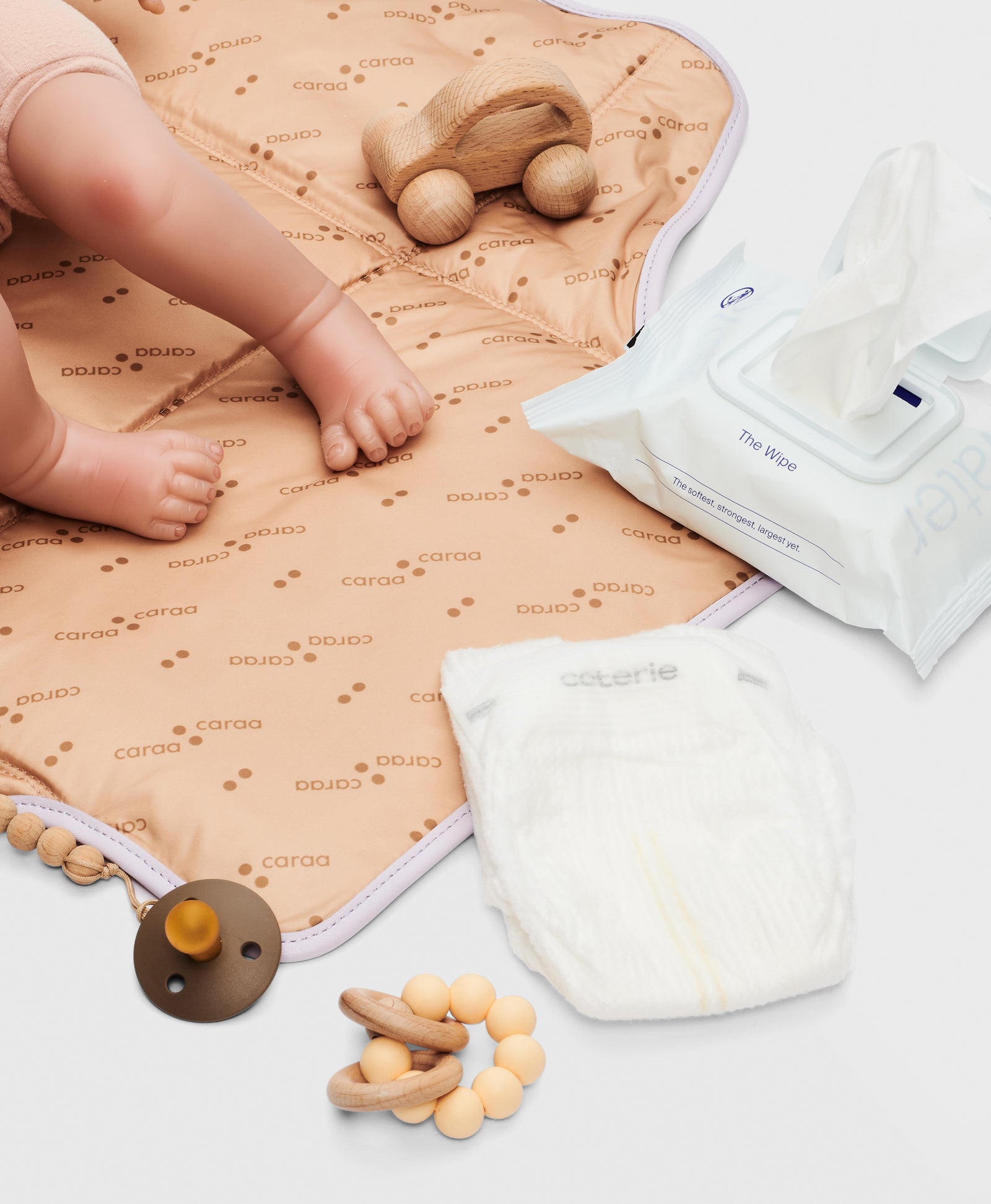Portable Baby Changing Mat - Soft Padded & Lightweight for Diaper Changes - Waterproof Nylon Cover (Orchid) - Perfect for Travel, Nursery & On-the-Go Parents