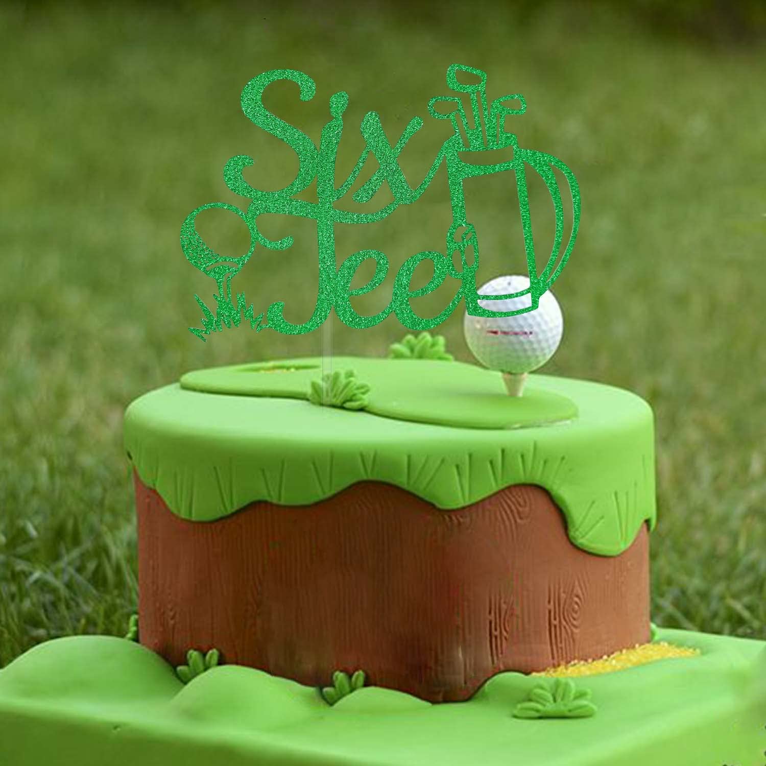 60th Birthday Cake Topper - Golf Theme Decorations for 60 Sixty Sign, Funny Golf Party Supplies & Favors for Golfer Fans | Perfect for Golf Retirement Parties, Milestone Celebrations & Sports-Themed Events