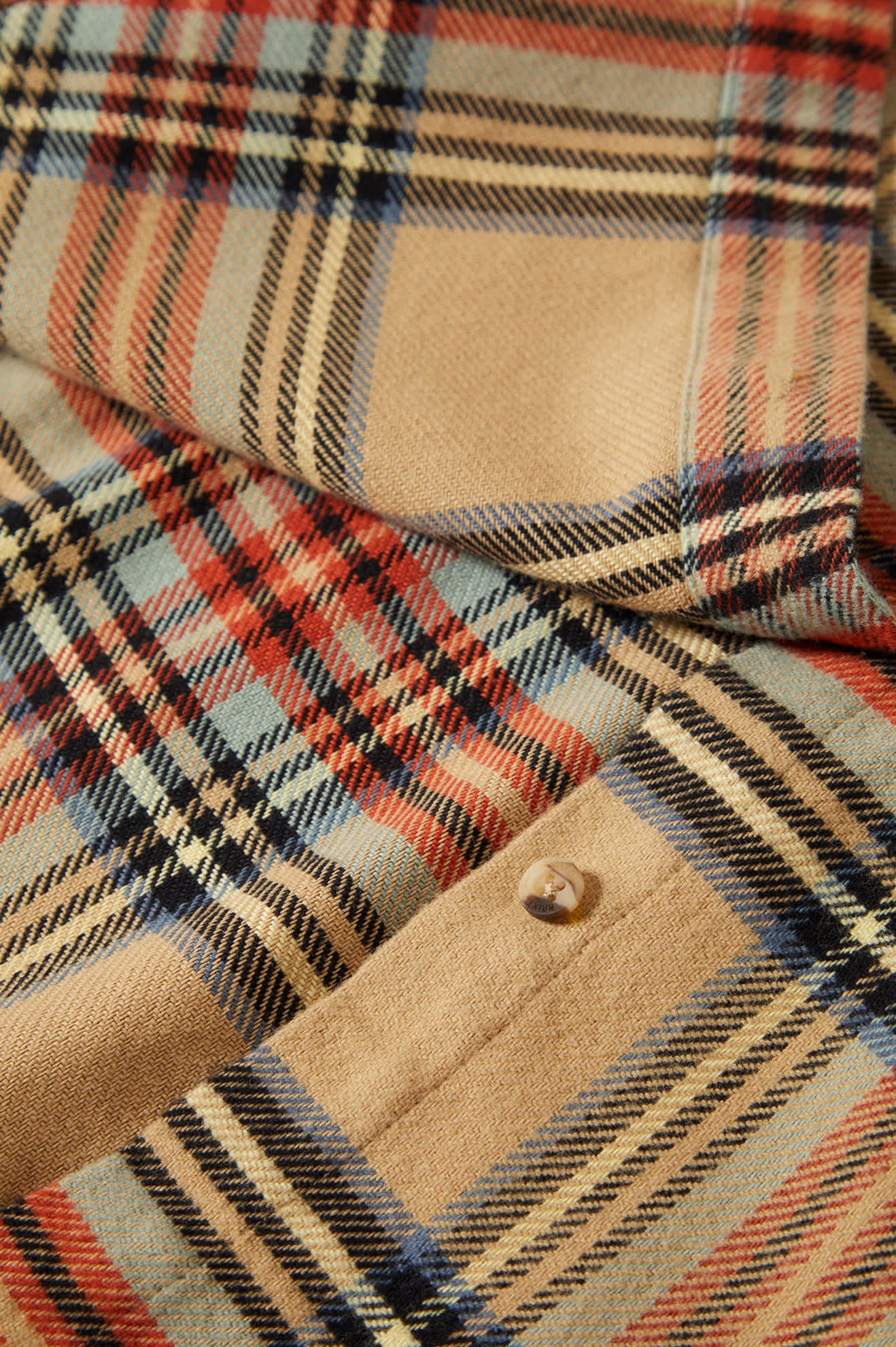 Bowery Women's Classic Long Sleeve Flannel Shirt - Sand, Burnt Brick & Black Plaid - Cozy Fall & Winter Layering for Casual Outfits