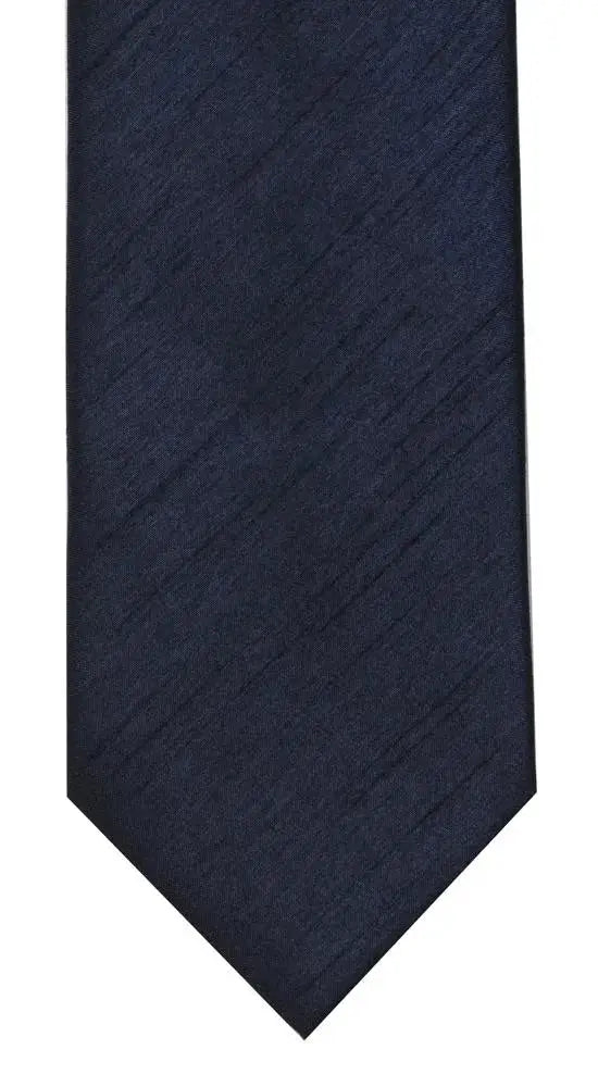 LA Smith Plain Poly Shantung Tie - Classic Silk-Like Necktie for Men - Perfect for Weddings, Business Meetings & Formal Events