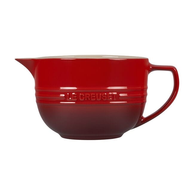 Le Creuset Classic Batter Bowl - 3.5 Qt Mixing Bowl for Baking, Cooking & Prep - Durable Enameled Cast Iron with Pour Spout - Perfect for Pancakes, Cakes & More - Kitchen Essential for Home Chefs