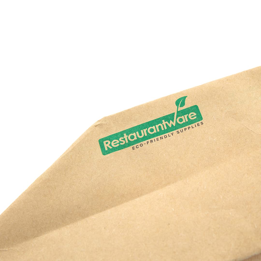 Restaurantware 13.5 Inch Disposable Kraft Paper Food Boats - 100 Pack Greaseproof Foldable Food Trays for Parties, Finger Foods & Catering | Eco-Friendly Origami Design for Snacks, Appetizers & Events