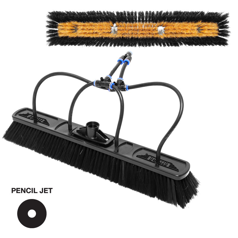 Ettore Aquaclean Nylon and Boar's Hair Brush - Premium Window Cleaning Tool for Streak-Free Glass, Mirrors, and Shower Doors - Perfect for Home and Commercial Use