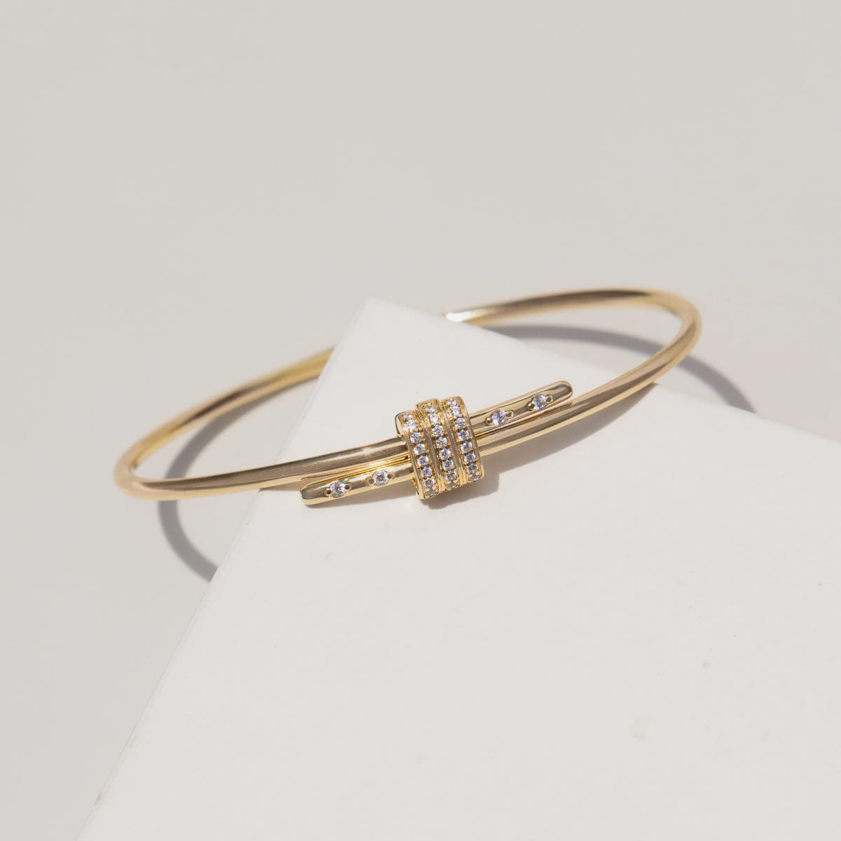 Elegant Diamond Latch Bracelet for Women - 14K Gold Plated Cubic Zirconia Tennis Bracelet | Perfect for Weddings, Anniversaries & Special Occasions