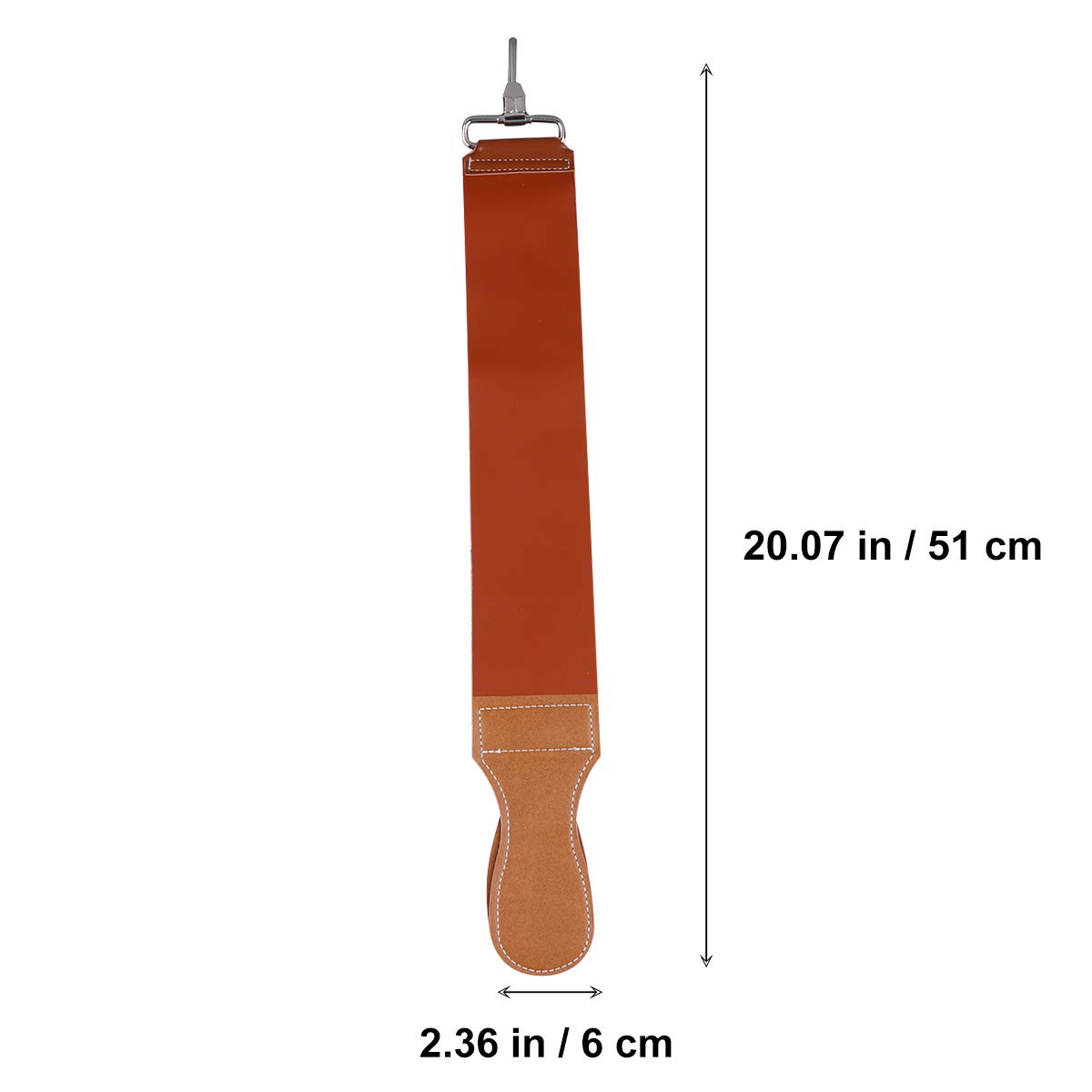 Double-Layer Leather Razor Strop for Barber & Shaving - Professional Sharpening Strap for Straight Razors & Knives - Perfect for Home & Professional Grooming