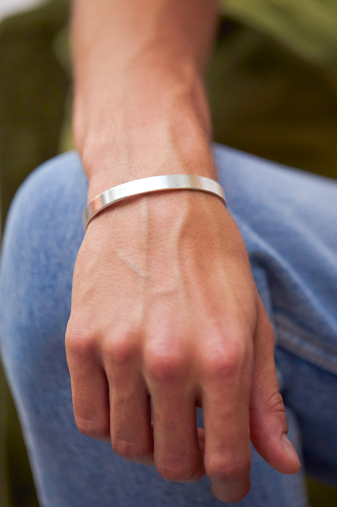 Stylish Men's Cuff Bracelet - Premium Stainless Steel Adjustable Bangle for Men - Perfect for Casual Wear, Date Nights & Gifts