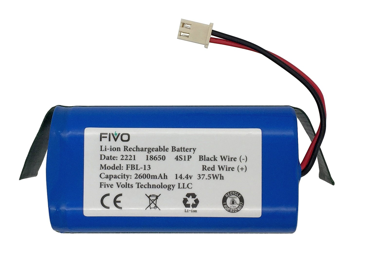 Shark Ion R75 RV85 RV850 RV750 N RVBAT850 Replacement Battery (2-Prong Plug) - Compatible with Shark Vacuums - Perfect for Home Cleaning & Maintenance