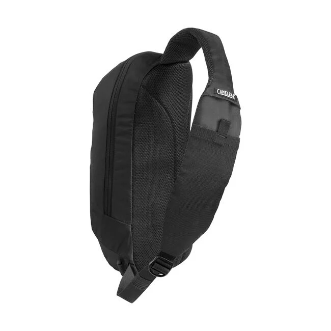 Arete Sling 8 Black Reflective Crossbody Bag - Lightweight & Water-Resistant for Hiking, Travel, and Everyday Use