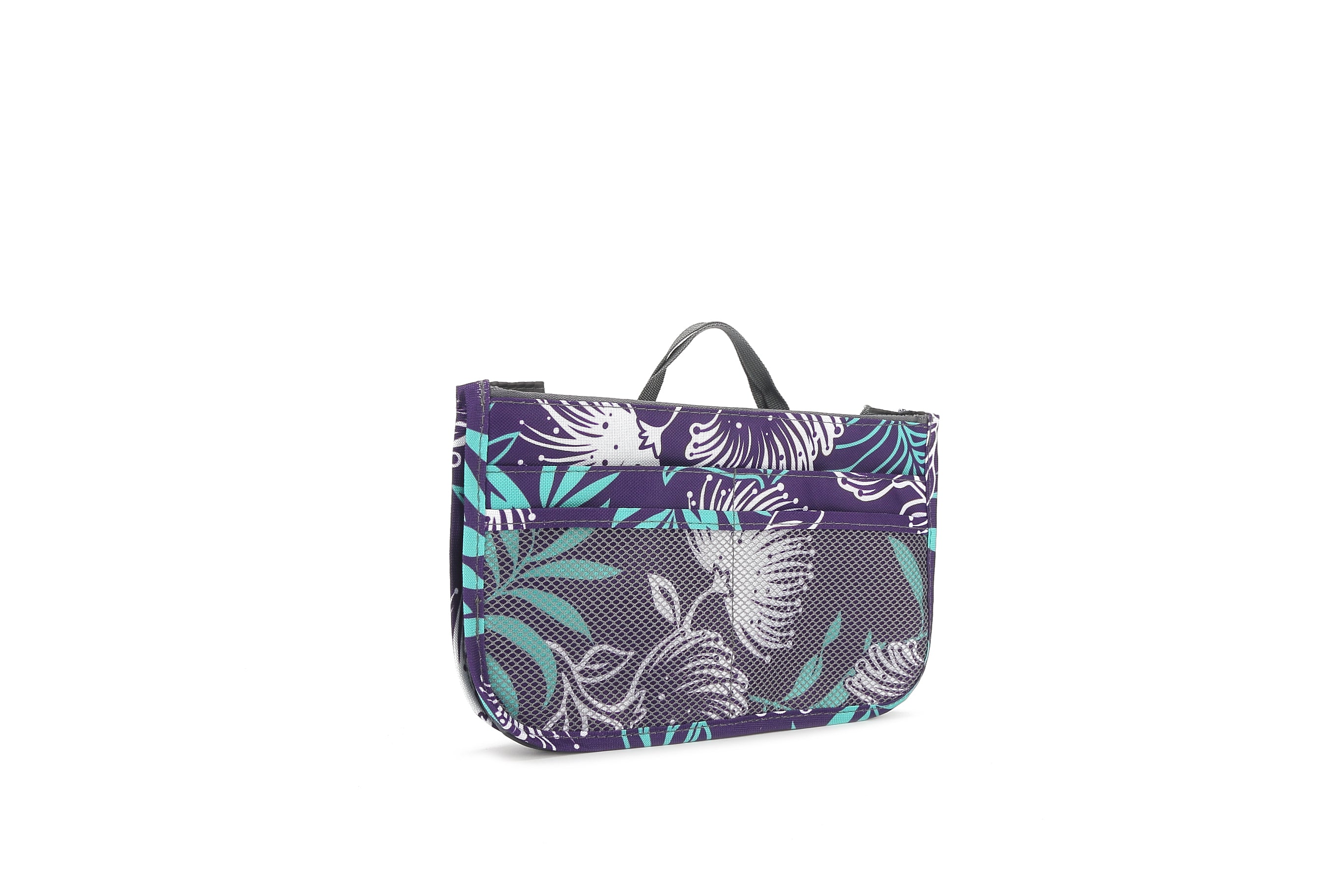 Makiko Large Lehua Purple Bag Organizer - Premium Travel & Handbag Storage Solution for Women