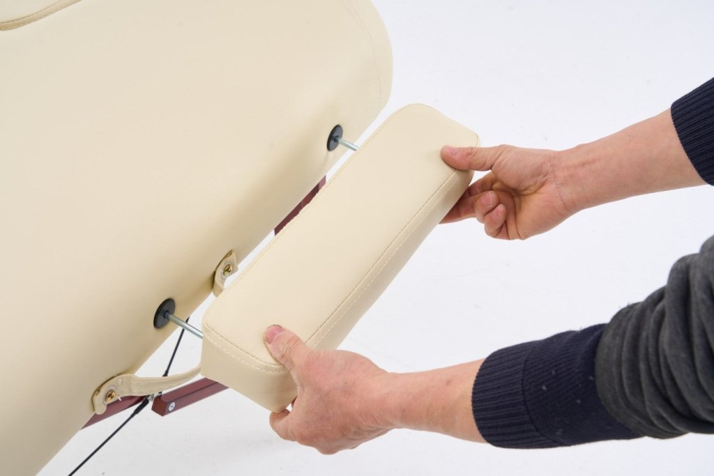 Premium 5-Inch Thick 2-Section Portable Massage Table by Greenlife® - Black & Cream - Ideal for Home Spa, Professional Therapy & Mobile Massage Services