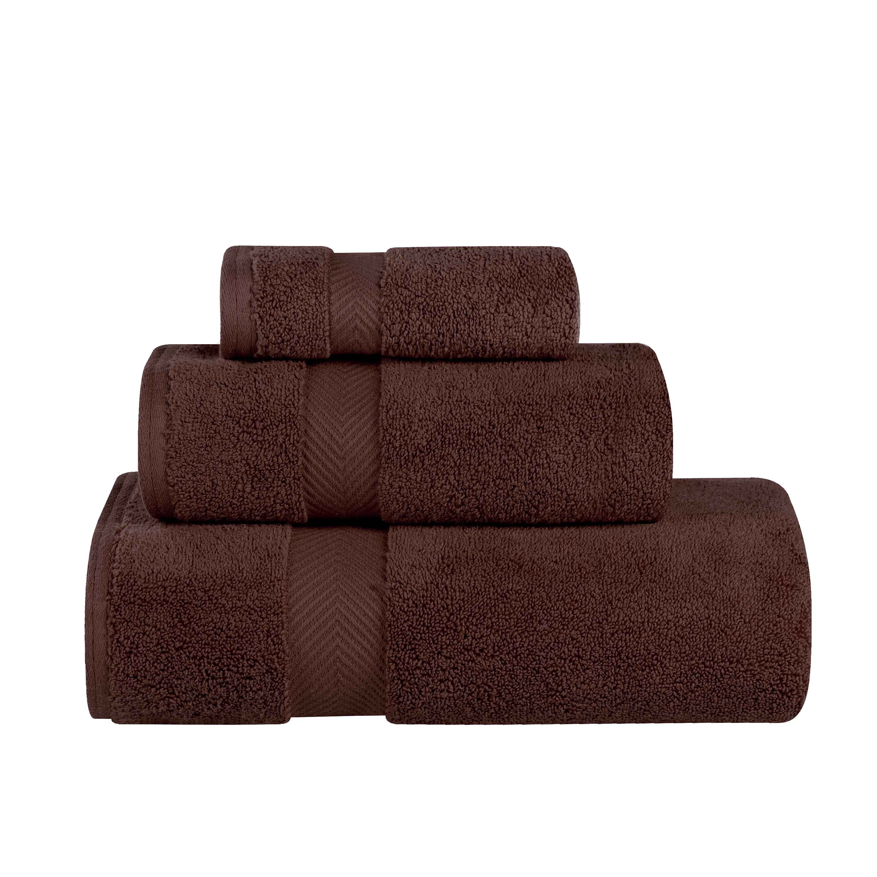 Premium 100% Cotton Zero Twist 3-Piece Bath Towel Set - Ultra Soft & Absorbent for Bathroom, Spa & Gym Use