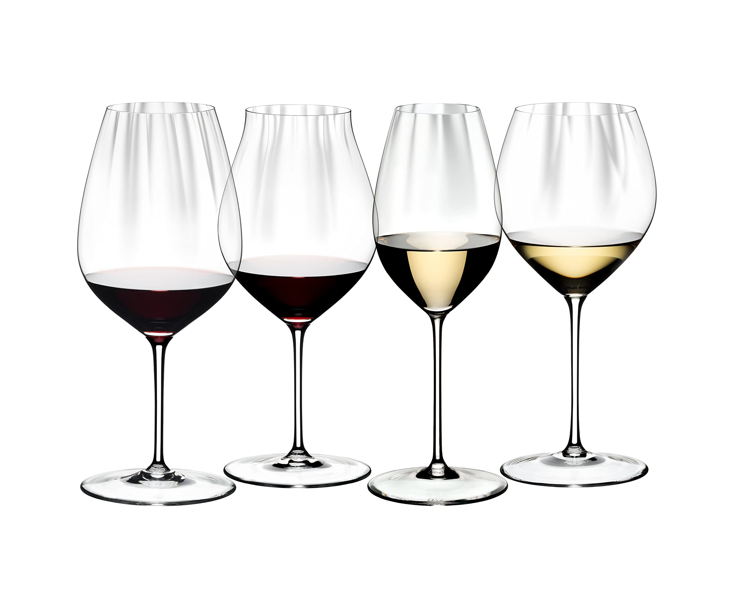 Premium Riedel Performance Wine Glasses Set of 4 - Crystal Clear Stemware for Red & White Wine Tasting, Dinner Parties & Gift Giving