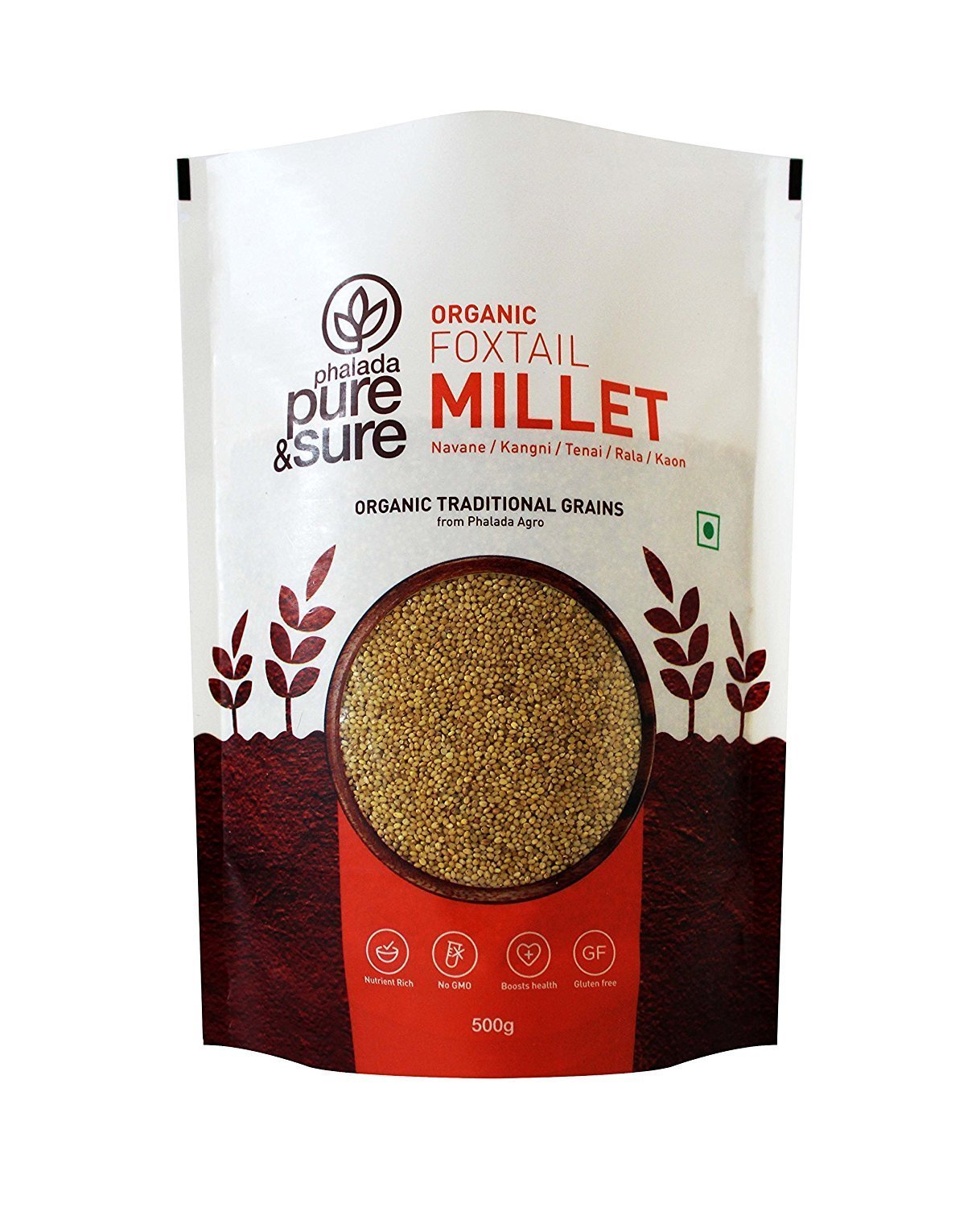 Organic Foxtail Millet 500g - Gluten-Free, Non-GMO, Whole Grain Superfood for Healthy Cooking & Baking - Perfect for Porridge, Salads, and Vegan Recipes