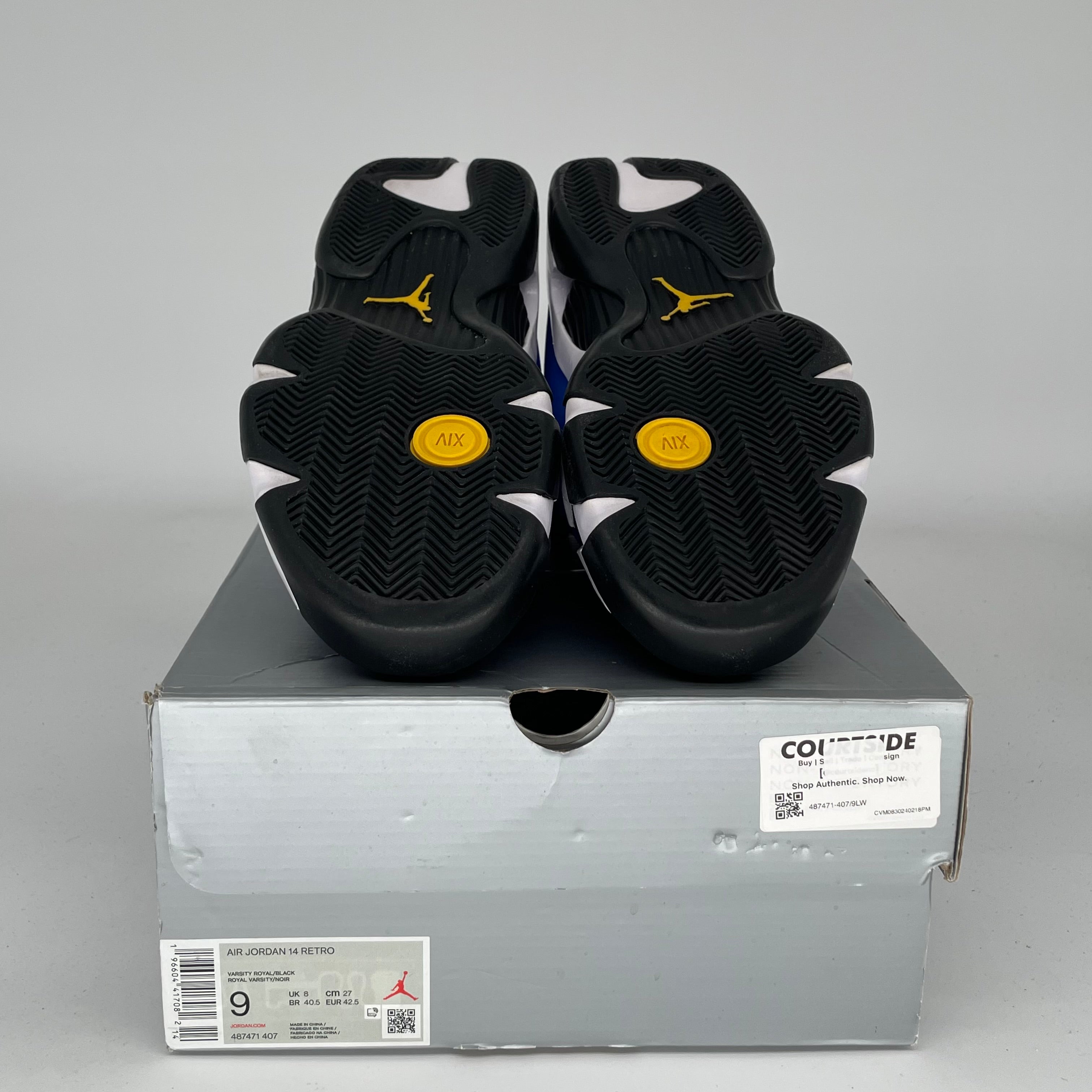 Original: AIR JORDAN 14 LANEY SIZE 9 487471 407   Optimized: **Authentic Air Jordan 14 Retro 'Laney' Basketball Shoes - Size 9 (487471-407) - Perfect for Sneaker Collectors & Court Performance**