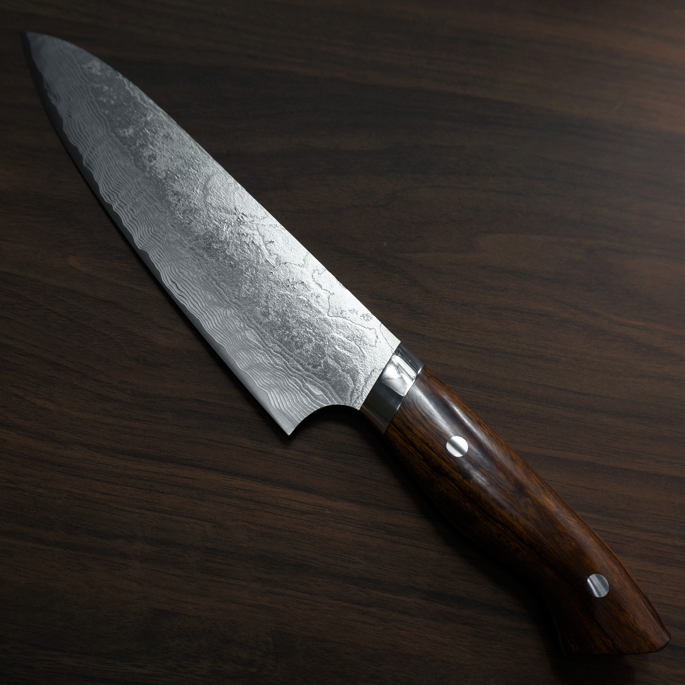 Premium Yuta Katayama Super Gold 2 Damascus Gyuto Chef Knife 210mm - Japanese High-Carbon Steel Blade with Ironwood Handle - Perfect for Professional Chefs & Home Cooking - Sushi, Meat Cutting & Vegetable Chopping
