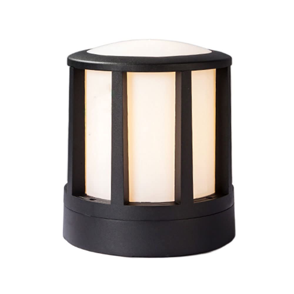 Waterproof Aluminum Outdoor Pillar Lamp Fixture - E27 Patio Bollard, Lawn & Garden Column Light for Landscape, Pathway & Yard Lighting | Durable Weatherproof Design for Patios, Driveways & Walkways