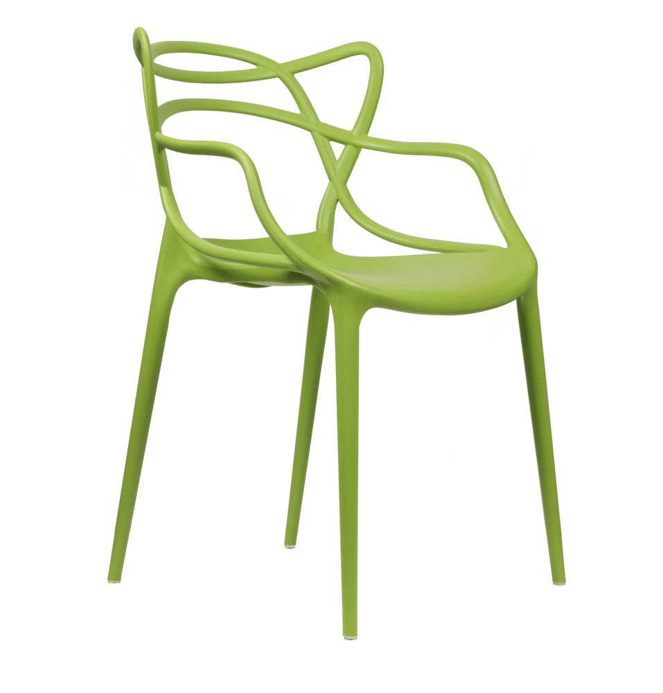 2xhome Modern Green Dining Room Chairs - Set of 2 Contemporary Designer Armchairs for Home, Office, Kitchen & Living Room - Indoor/Outdoor Use for Family Gatherings & Workspaces