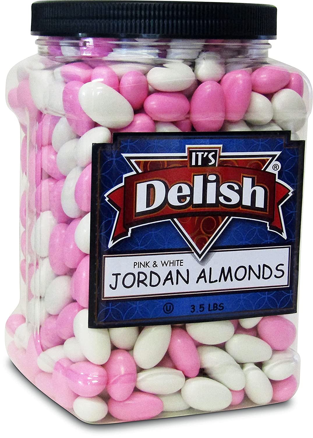 Premium Pink & White Jordan Almonds Mix - 3.5 lbs Bulk Candy for Weddings, Baby Showers & Party Favors | Delicious Almond Treats for Special Occasions