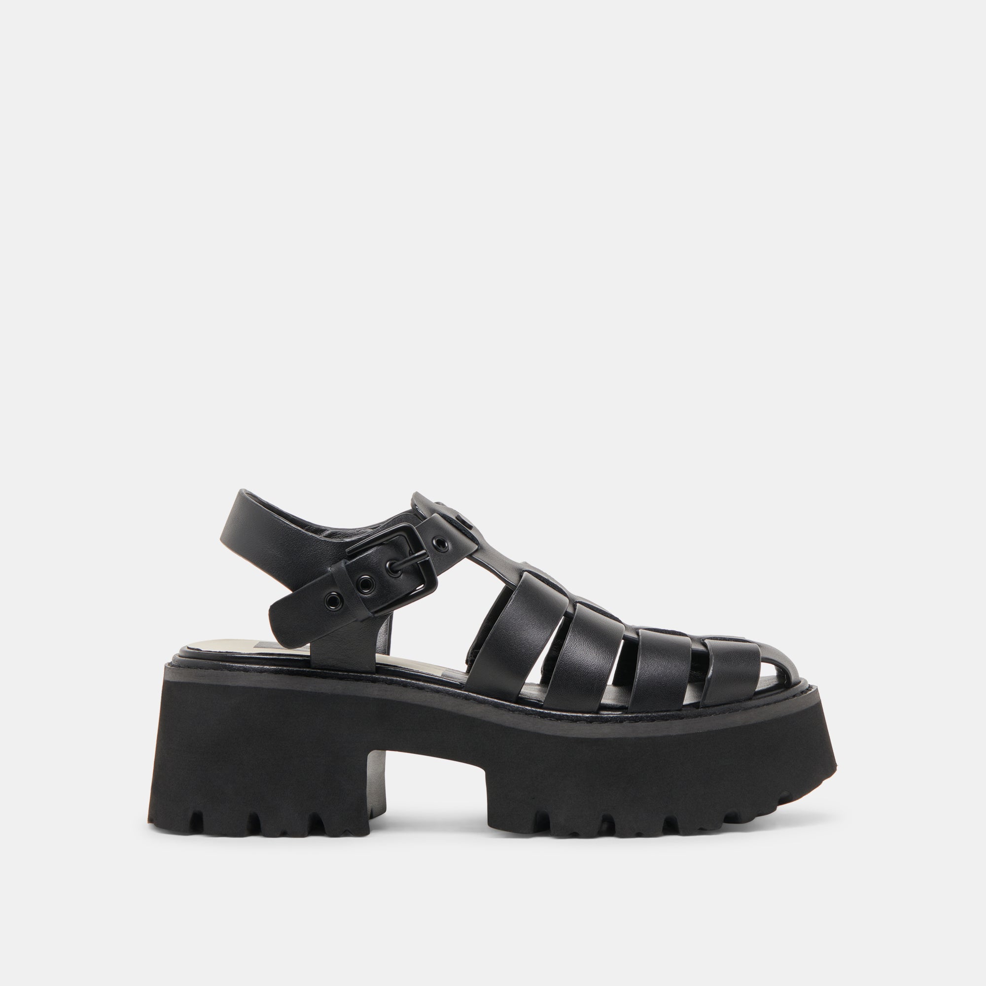 LASLY Women's Black Leather Tonal Sandals - Comfortable & Stylish for Summer, Beach, and Casual Outings