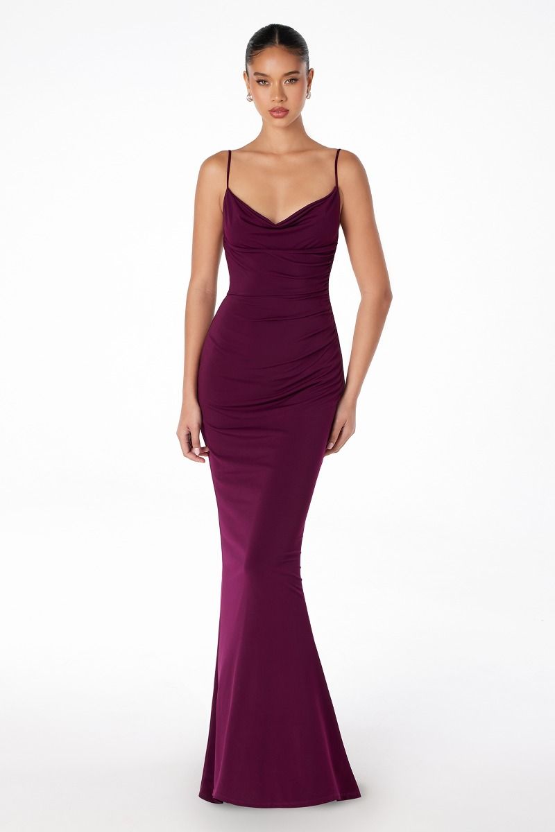 Bette Maxi Dress - Women's Fitted Long Dress with Elegant Lace Detailing for Summer, Beach, Party & Special Occasions