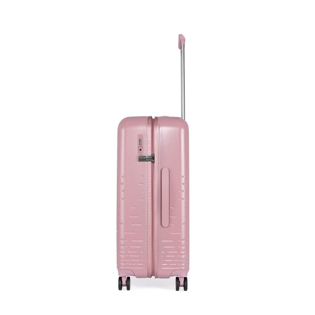 65cm Medium Lightweight Spinner Suitcase - Pink | Carry-On Luggage for Women & Men | Perfect for Travel, Business Trips & Weekend Getaways