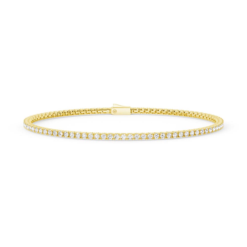 2.5mm Moissanite Floating U Prong Tennis Bracelet for Women - Elegant Jewelry Gift for Wedding, Anniversary & Special Occasions