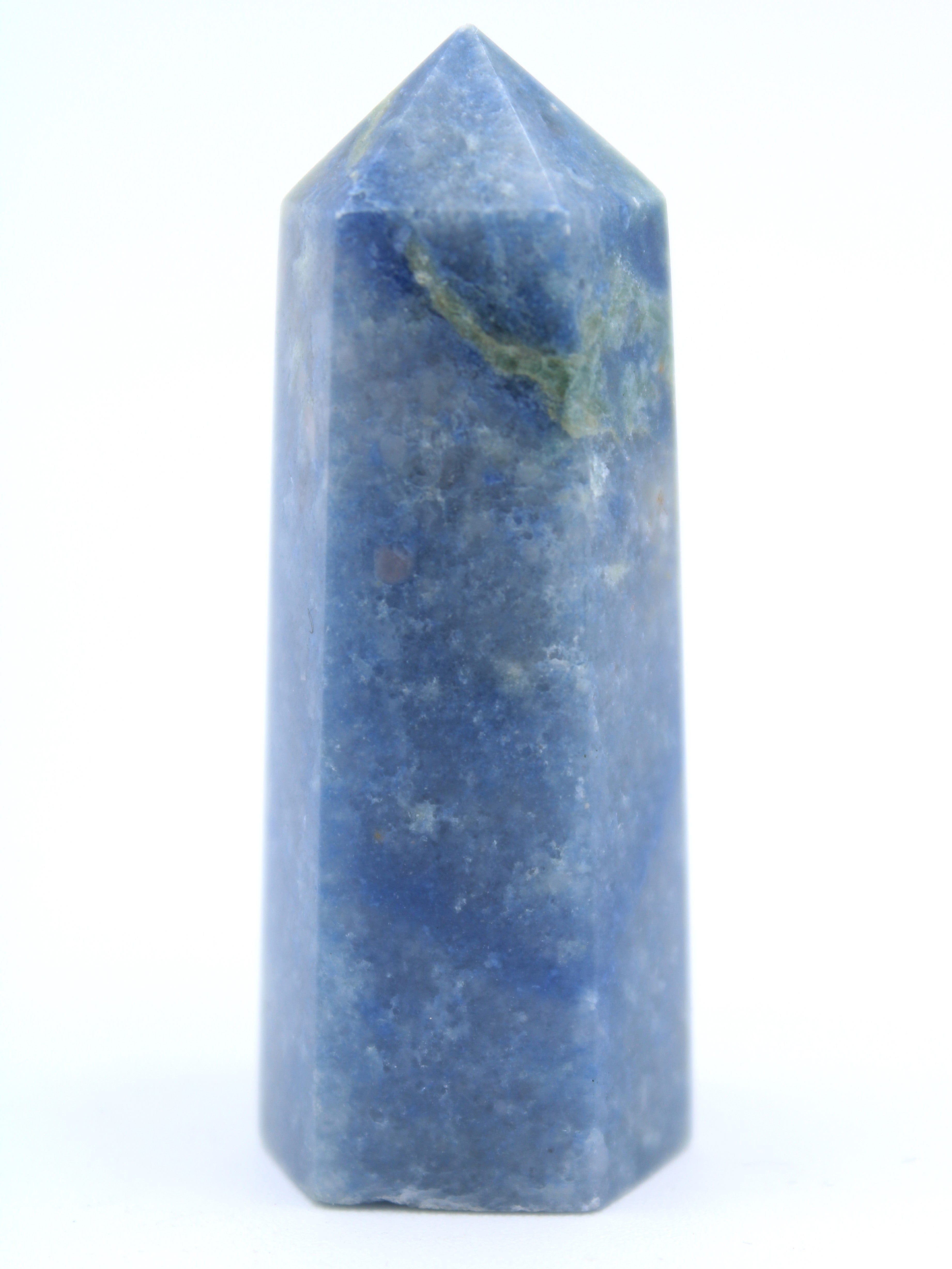Blue Quartz Crystal Tower - Natural Healing Stone for Home Decor, Meditation & Energy Balancing | Perfect for Office Desk, Yoga Room & Gift Giving