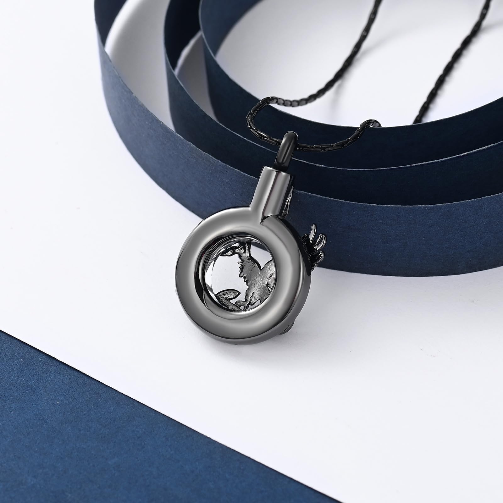 Eagle Design Cremation Jewelry - Stainless Steel Ashes Pendant for Memorial