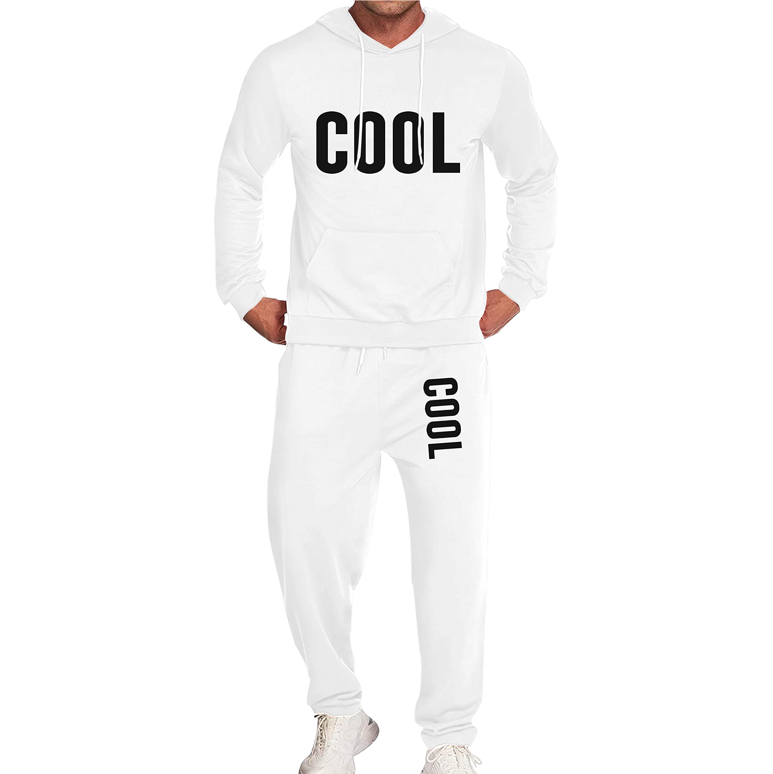 Men's Athletic Tracksuit Set - 2 Piece Casual Jogging Sweatsuit for Running, Gym & Lounge Wear - Comfortable Workout Outfit for Men