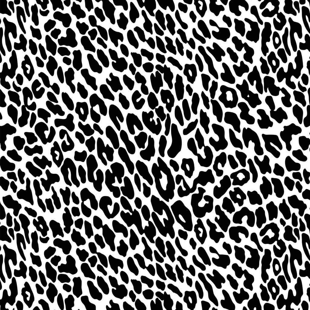 Premium Ceramic Decals - Elegant Black Leopard Print (19