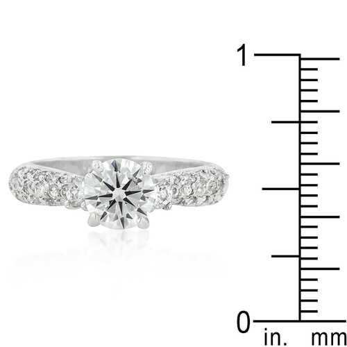 Classic Pave Bridal Ring - Elegant Wedding Band for Women, 14K Gold or Sterling Silver, Perfect for Engagement, Anniversary & Special Occasions