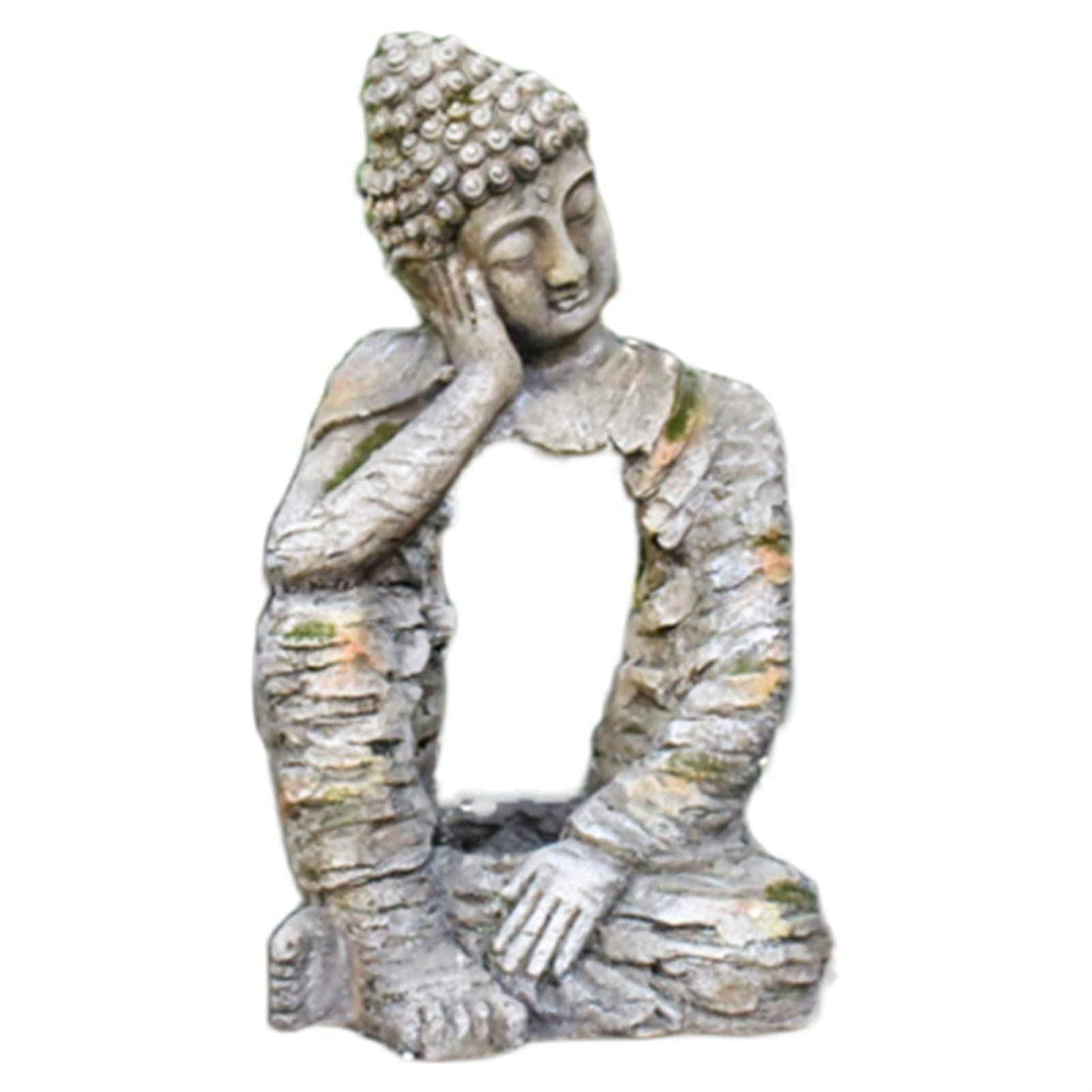 TJUYT Buddha Planter Pot - Sakyamuni & Amitabha Statue Flower Pot for Succulents, Artificial Plants | Zen Garden Decor, Home Meditation Altar, Yoga Studio Centerpiece
