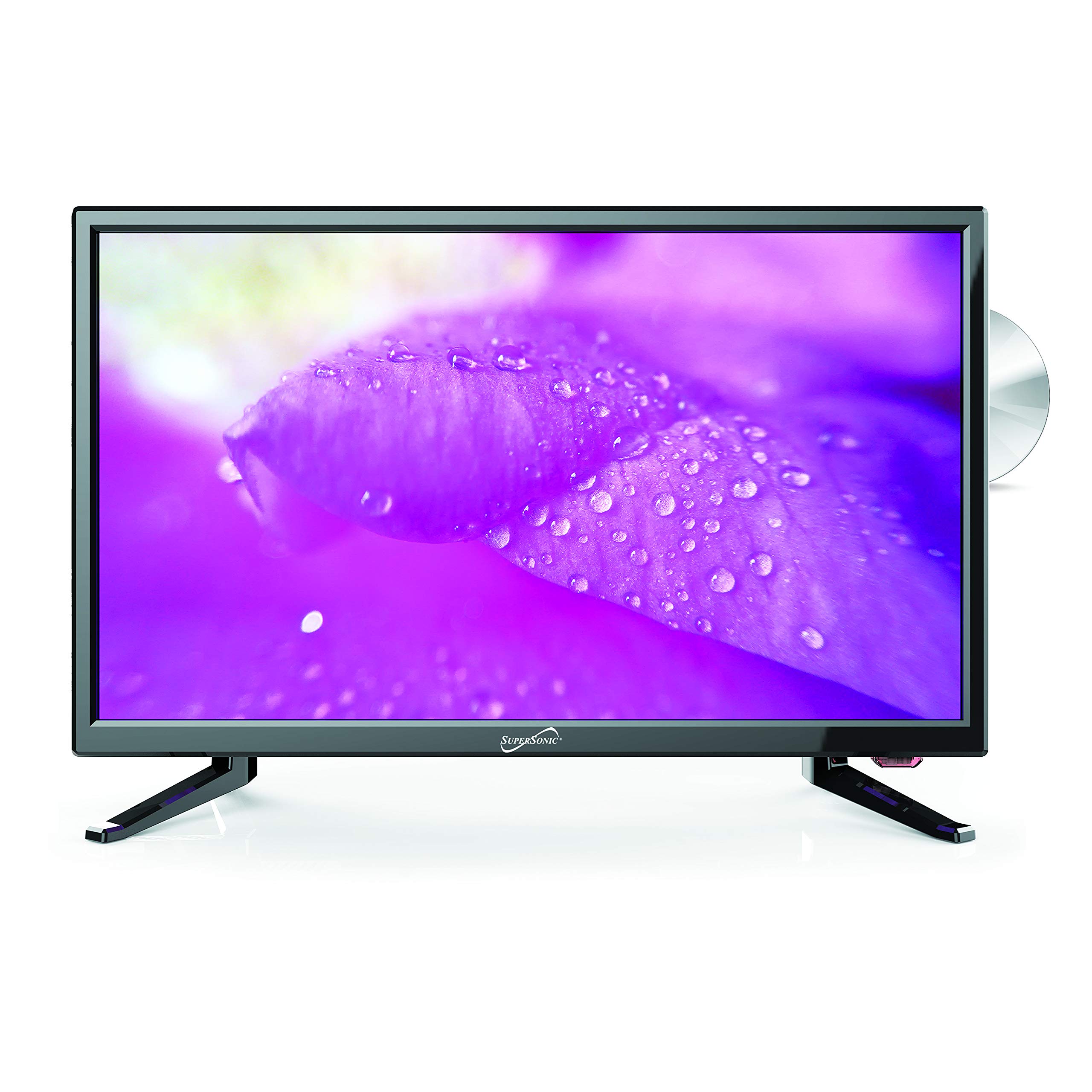 Supersonic SC-2212 22-Inch 1080p HDTV with DVD Player, HDMI & USB Ports - Vibrant Colors, AC/DC Power - Ideal for RV, Kitchen, Bedroom & Small Spaces Entertainment