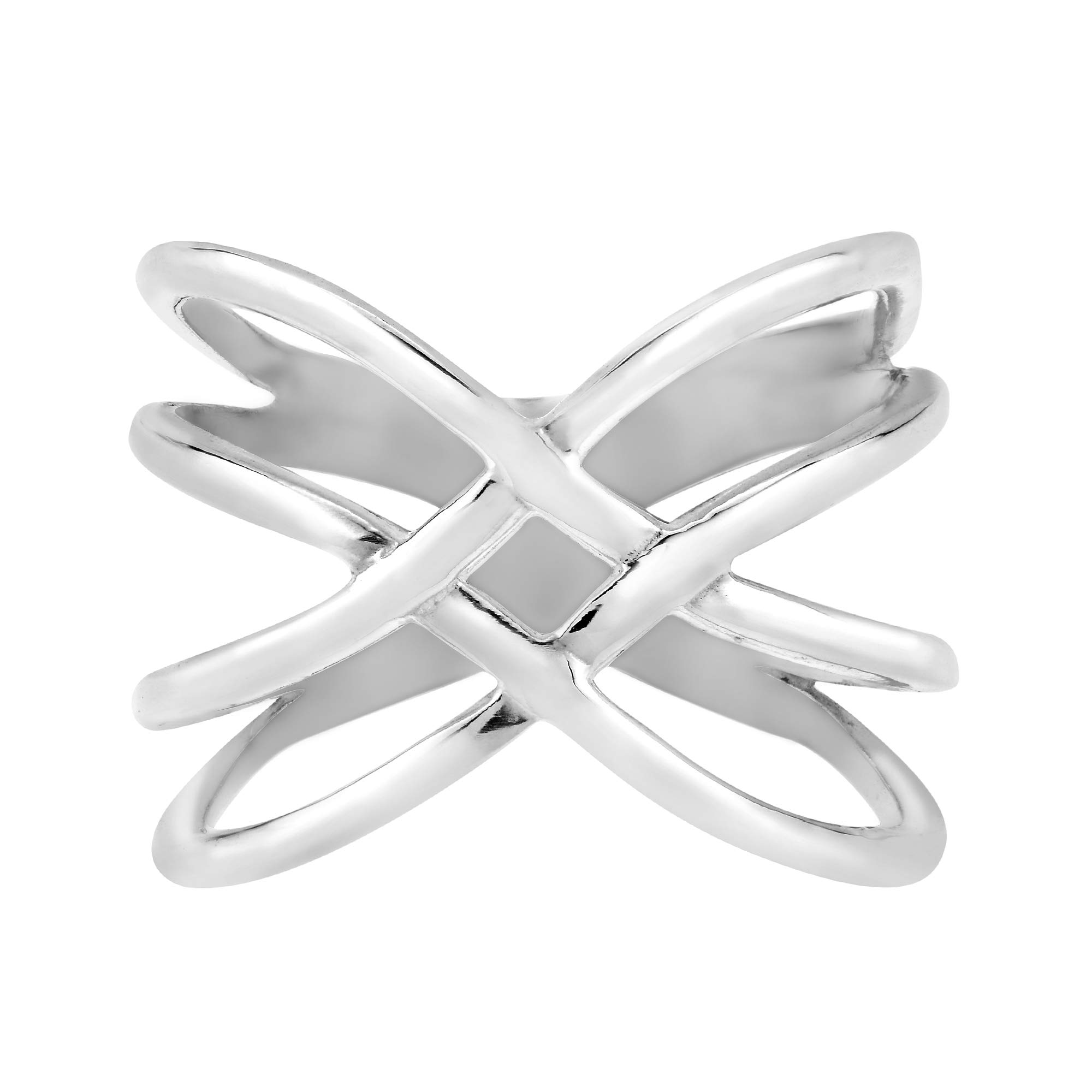 Exotic Puzzle Weave .925 Sterling Silver Ring for Women & Men | Dainty Wedding Band, Couple Rings | Comfort Fit Unisex Jewelry (Sizes 6-10) | Perfect for Anniversaries, Engagements & Everyday Wear