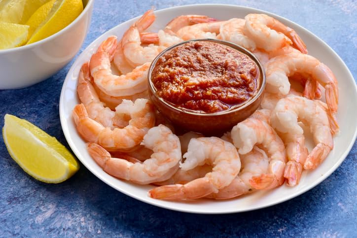 Premium USDA Choice Angus Beef Filet Mignon & Jumbo Shrimp Combo - 2 Pack 6oz Steaks & 1lb Frozen Seafood for Grilling, Dinner Parties & Gourmet Meals