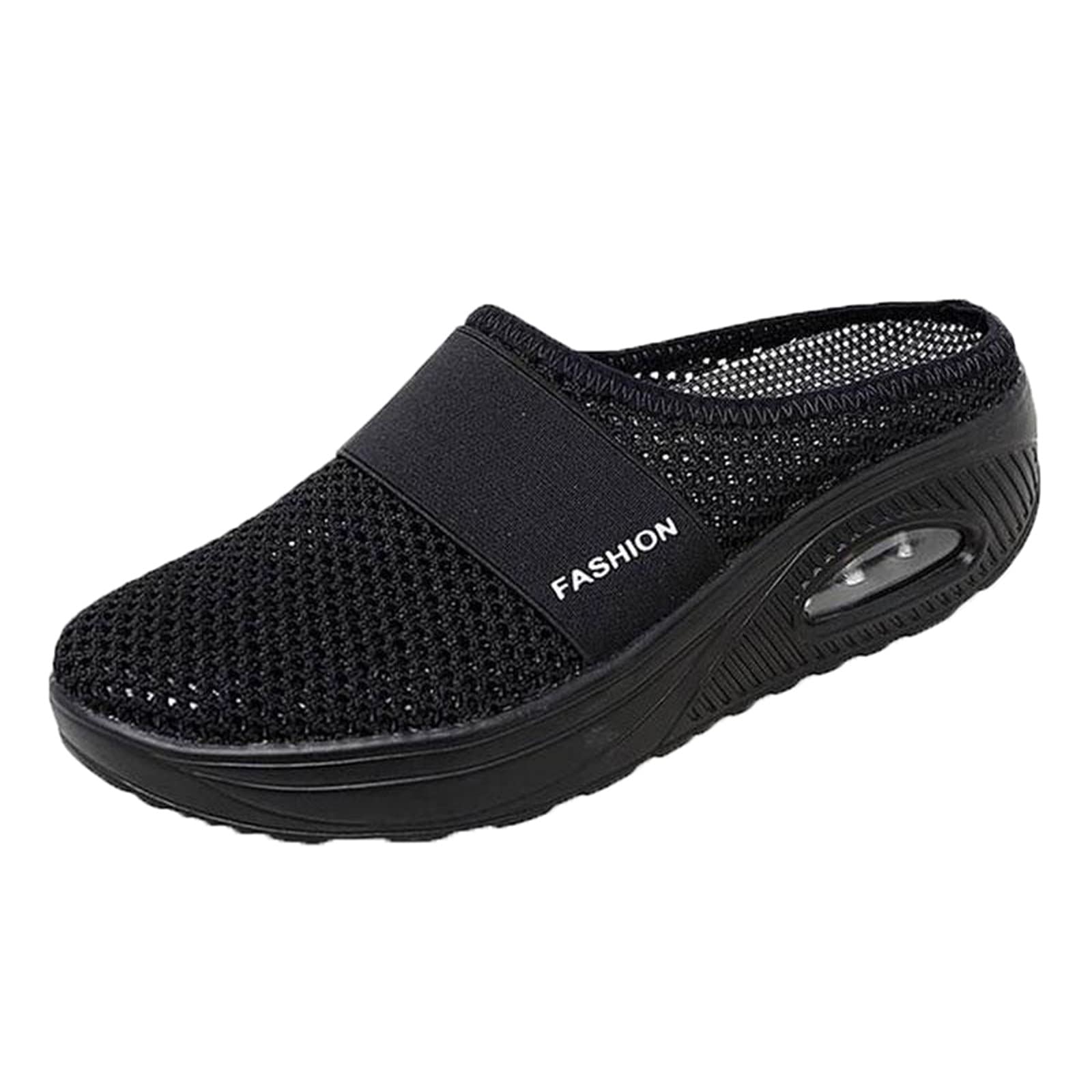 Women's Casual Wedge Heel Sandals - Breathable Mesh Platform Slippers for Summer, Beach, and Everyday Wear